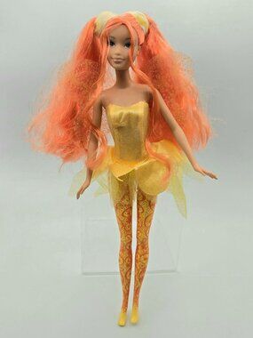 Barbie Fairytopia Dandelion Doll with Wings Decorated Legs Orange Hair Y2K 12"
